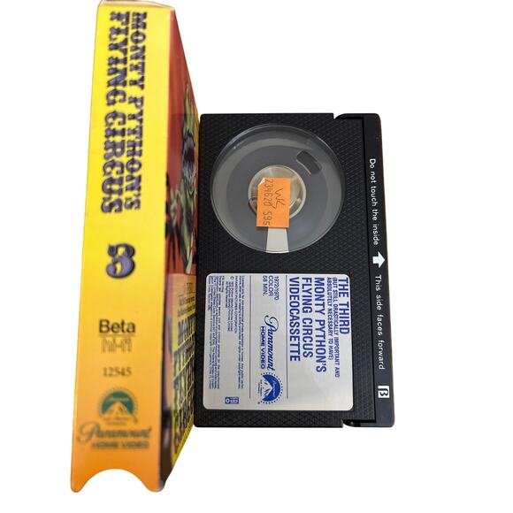 Monty Pythons Flying Circus Betamax Tape the Third 3 Paramount video 1986 Vtg - Picture 2 of 4